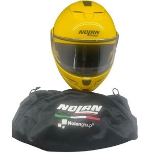 Nolan N103 Modular Motorcycle Helmet Yellow XXL Made in Italy DOT N-Com Bag